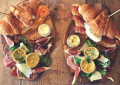 Brunches served on Wooden Boards